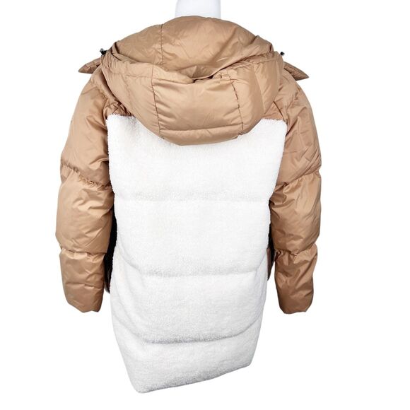 Orolay 092 Universe Fleece Down Puffer in Khaki Women Extra Small Jacket Zip Up - Picture 3 of 16